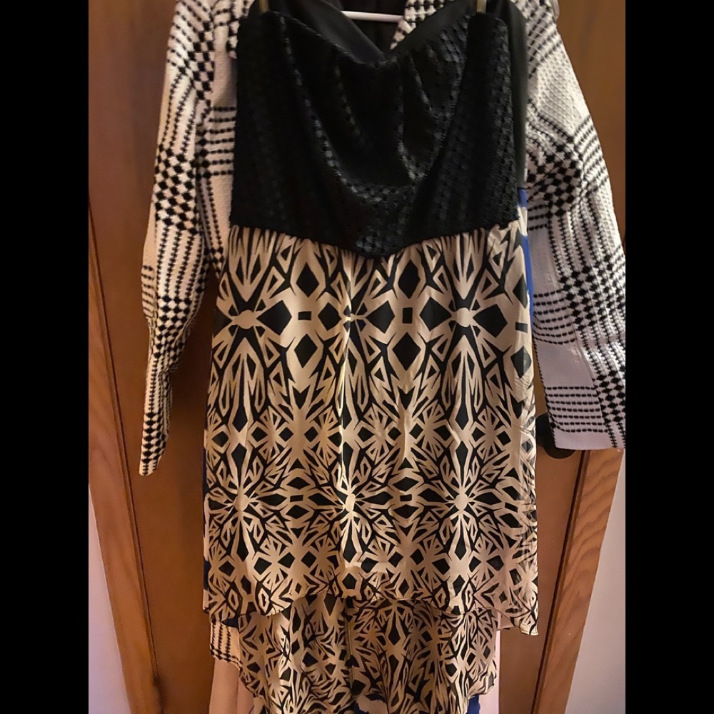 Strapless high low dress